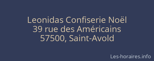 Leonidas Confiserie Noël