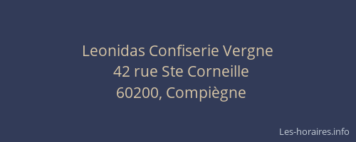 Leonidas Confiserie Vergne