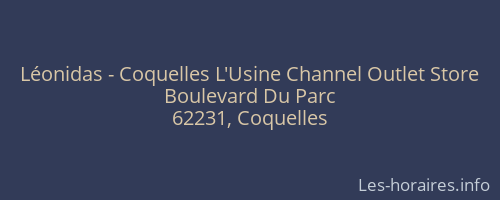 Léonidas - Coquelles L'Usine Channel Outlet Store