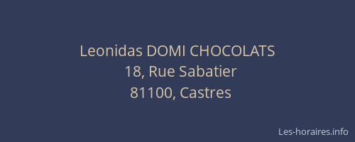 Leonidas DOMI CHOCOLATS