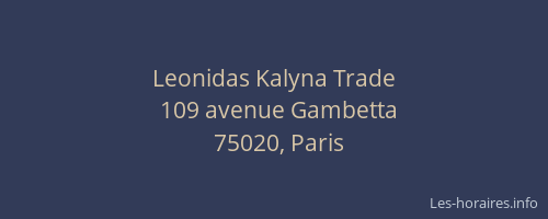 Leonidas Kalyna Trade