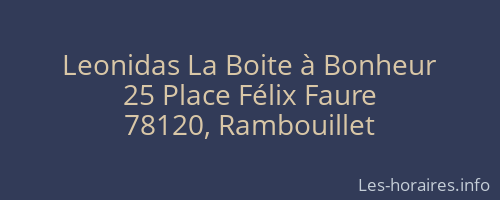 Leonidas La Boite à Bonheur