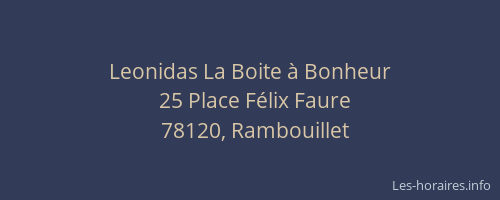 Leonidas La Boite &agrave; Bonheur