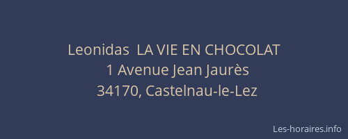 Leonidas  LA VIE EN CHOCOLAT