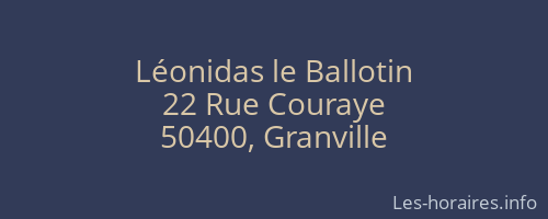 Léonidas le Ballotin