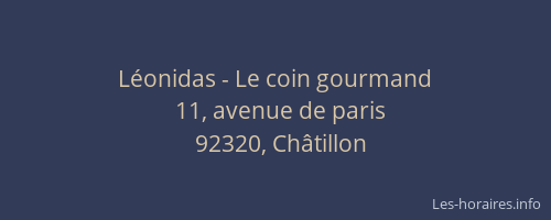 Léonidas - Le coin gourmand