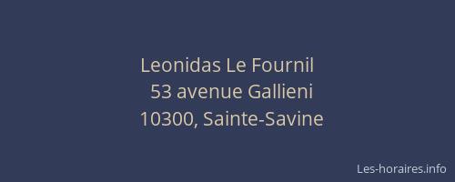 Leonidas Le Fournil