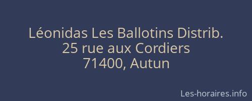 Léonidas Les Ballotins Distrib.
