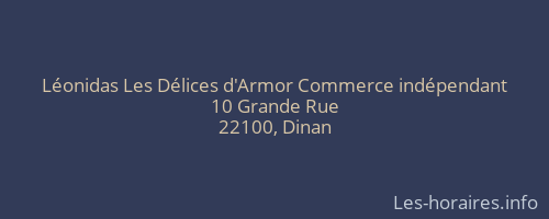 Léonidas Les Délices d'Armor Commerce indépendant