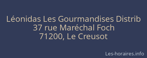 Léonidas Les Gourmandises Distrib