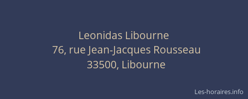 Leonidas Libourne
