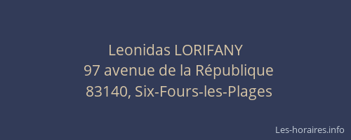 Leonidas LORIFANY