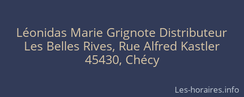 Léonidas Marie Grignote Distributeur