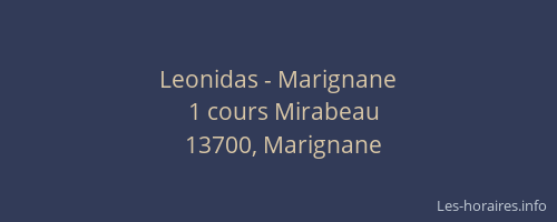 Leonidas - Marignane