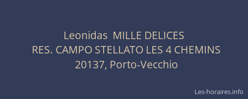 Leonidas  MILLE DELICES