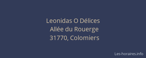 Leonidas O Délices