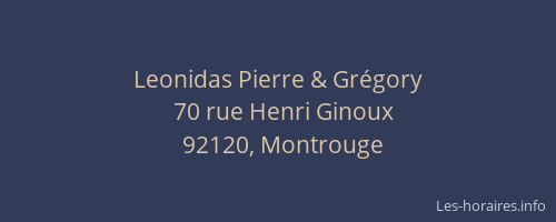 Leonidas Pierre & Grégory