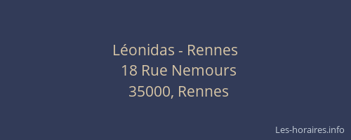 Léonidas - Rennes