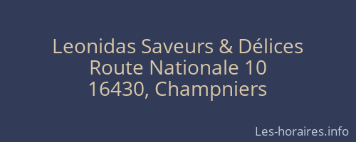 Leonidas Saveurs & Délices