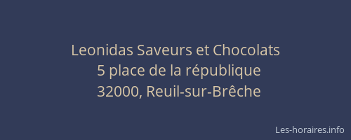 Leonidas Saveurs et Chocolats
