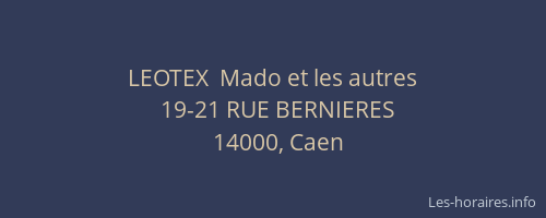 LEOTEX  Mado et les autres