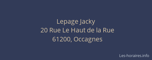 Lepage Jacky
