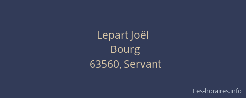 Lepart Joël