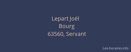 Lepart Jo&euml;l