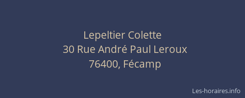 Lepeltier Colette