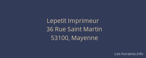 Lepetit Imprimeur