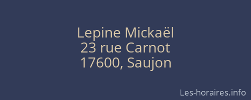 Lepine Mickaël