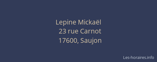 Lepine Mickaël