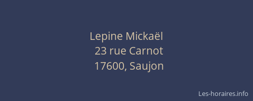 Lepine Micka&euml;l