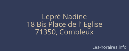 Lepré Nadine