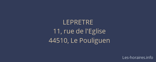 LEPRETRE
