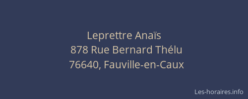 Leprettre Anaïs