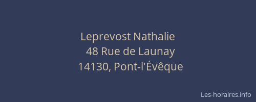 Leprevost Nathalie