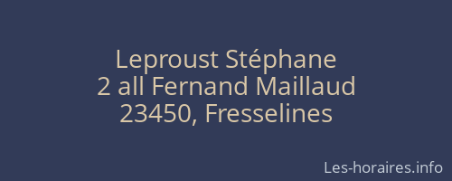 Leproust Stéphane