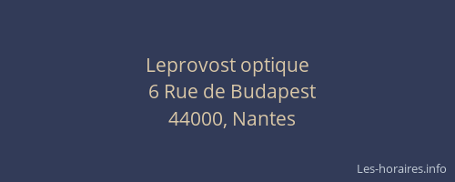 Leprovost optique