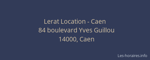 Lerat Location - Caen