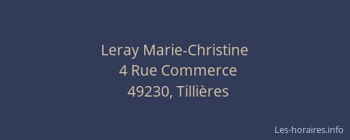 Leray Marie-Christine