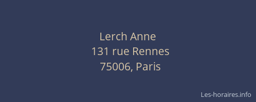 Lerch Anne
