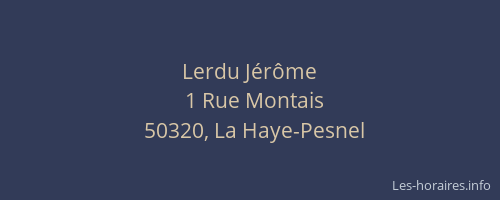 Lerdu Jérôme