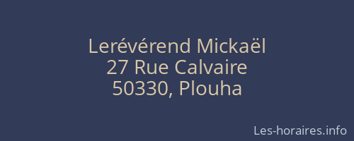 Lerévérend Mickaël