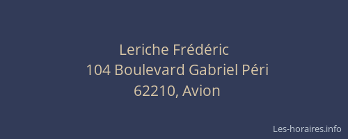 Leriche Frédéric