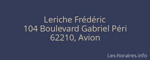 Leriche Frédéric