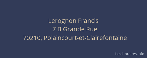 Lerognon Francis