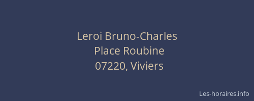 Leroi Bruno-Charles