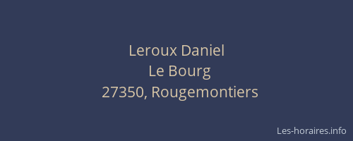 Leroux Daniel
