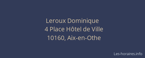 Leroux Dominique